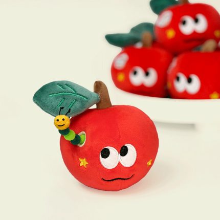 可愛驚喜紅蘋果掛件毛絨玩具公仔擺件玩偶