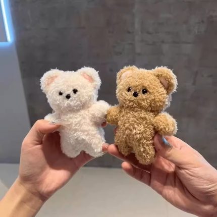 磁吸抱抱熊毛絨掛件包包鑰匙扣按壓會叫