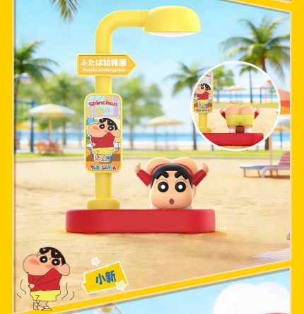 蠟筆小新第二彈語音喚醒小夜燈系列盲盒周邊手辦兒童睡眠燈