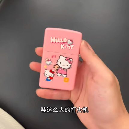 哈嘍kitty打火機風扇創意卡通迷你手持風扇